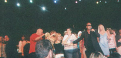 Jim and Ronda on stage