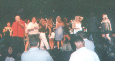 Ronda on stage with Jim